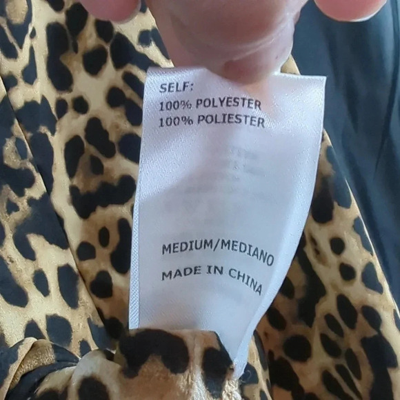 Style Rack Dress. Leopard Print. NWT. Medium. Open Back. - Picture 8 of 9